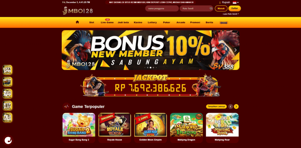 Kemudahan layanan Depo 5K dan Depo 10K untuk Top Up Game di MBO128 tanpa potongan.